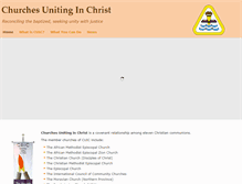 Tablet Screenshot of churchesunitinginchrist.org